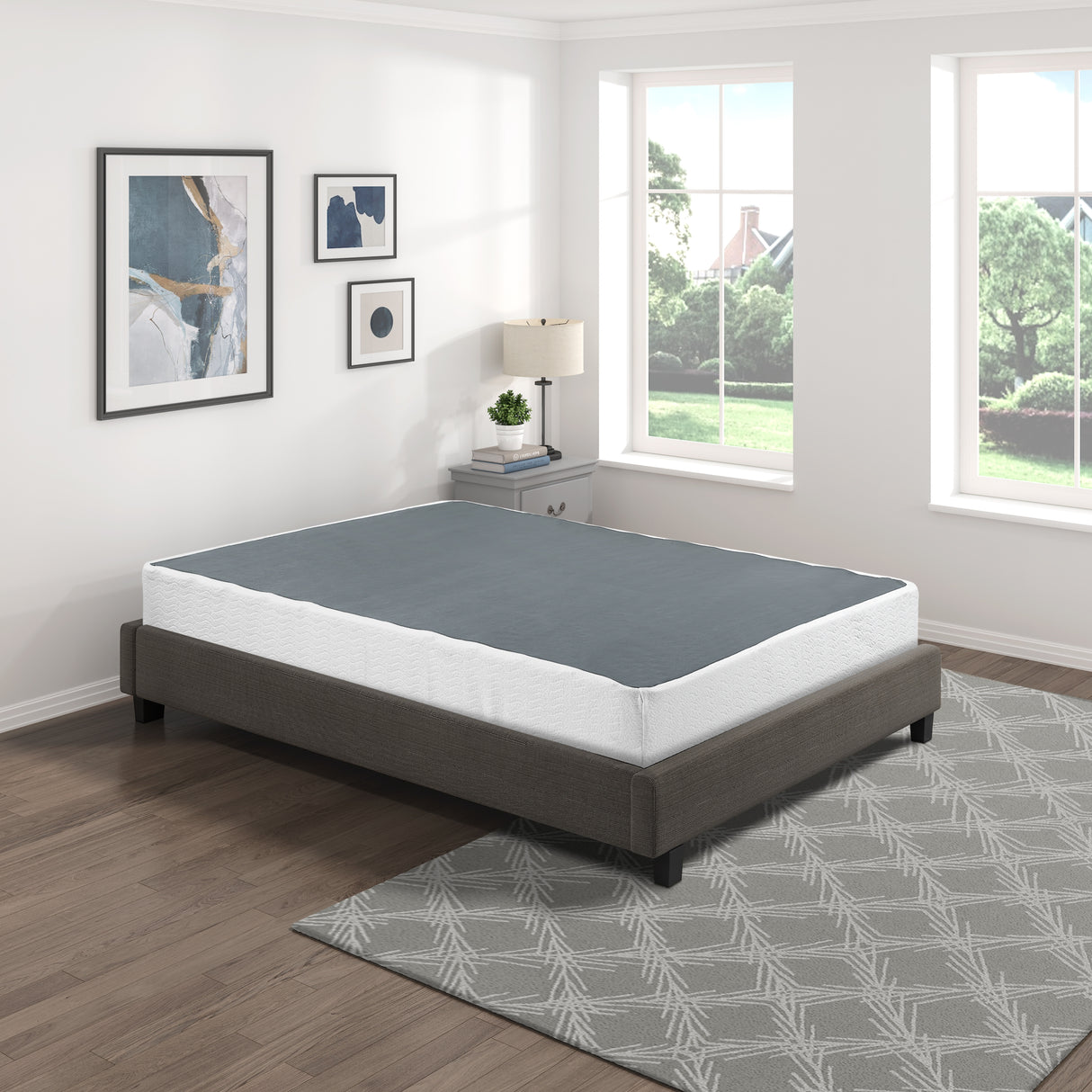 Perrin White Queen Mattress Foundation from Homelegance - Luna Furniture