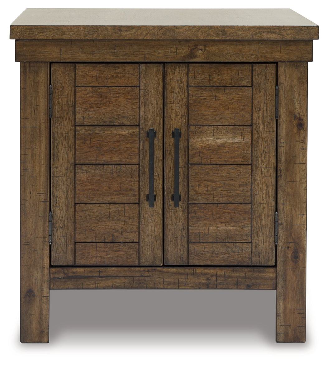 MORIVILLE Grayish Brown End Table from Ashley - Luna Furniture