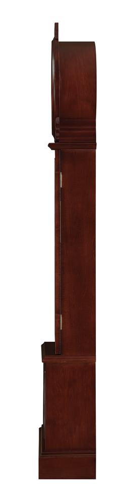 Narcissa Grandfather Clock with Chime Brown Red - 900723 - Luna Furniture