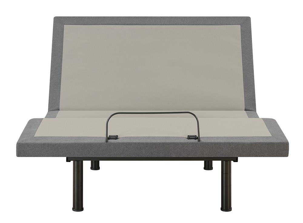 Negan Gray and Black Twin XL Adjustable Bed Base from Coaster - Luna Furniture