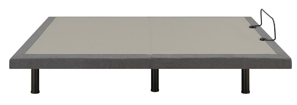 Negan Gray and Black Twin XL Adjustable Bed Base from Coaster - Luna Furniture