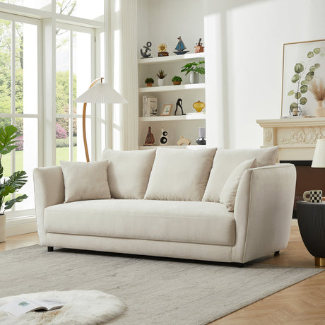 Pala Mid Century Modern Linen Sofa - AFC01917 - Luna Furniture