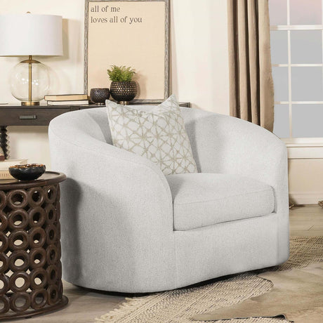 Rainn Upholstered Tight Back Chair Latte - 509173 - Luna Furniture