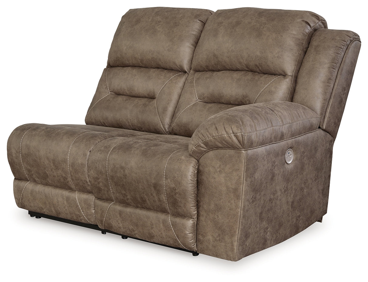 Ravenel Fossil Right-Arm Facing Power Reclining Loveseat from Ashley - Luna Furniture