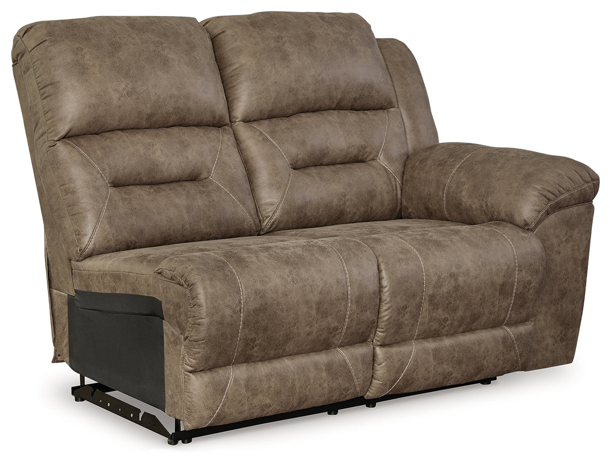 Ravenel Fossil Right-Arm Facing Power Reclining Loveseat from Ashley - Luna Furniture