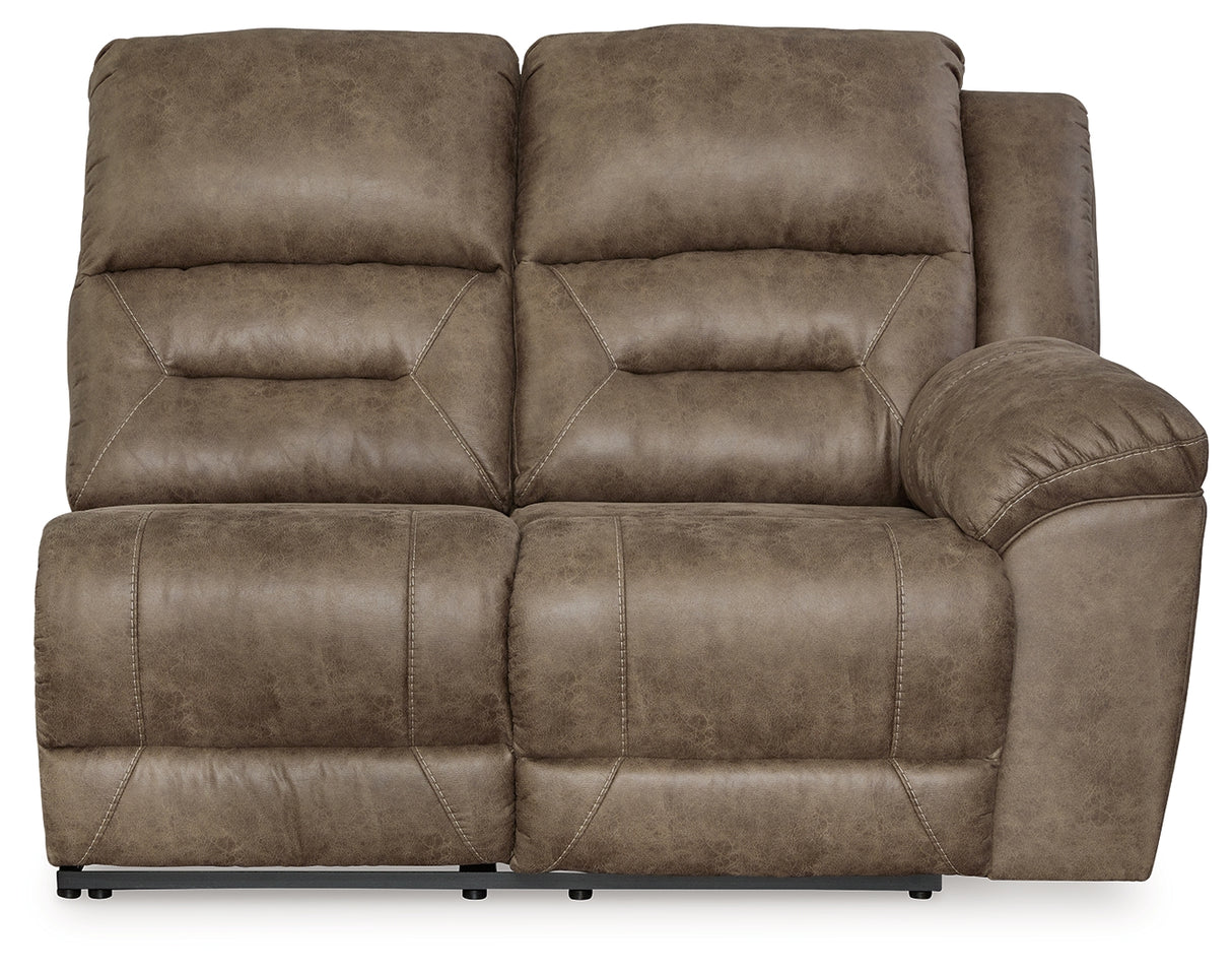 Ravenel Fossil Right-Arm Facing Power Reclining Loveseat from Ashley - Luna Furniture