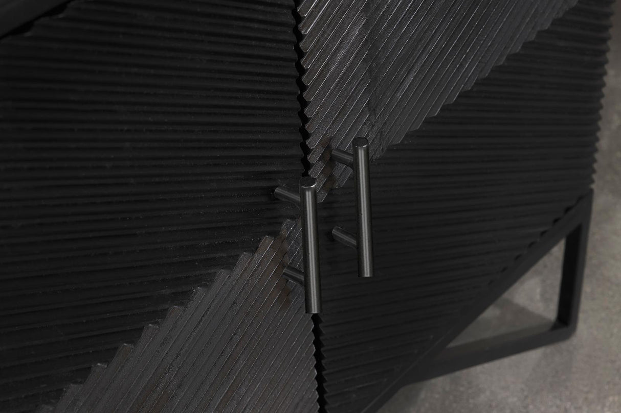 Riddell Black 4-Door Accent Cabinet from Coaster - Luna Furniture