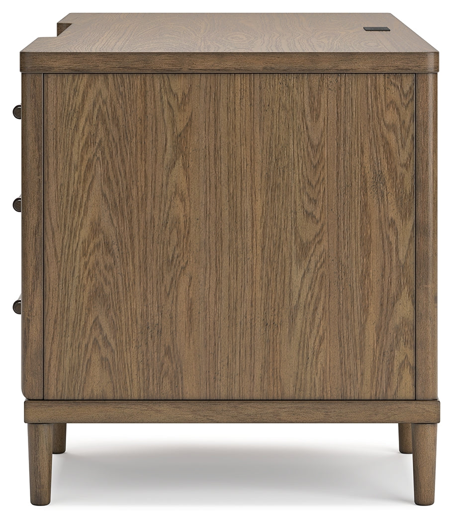 Roanhowe Brown 68" Home Office Desk from Ashley - Luna Furniture