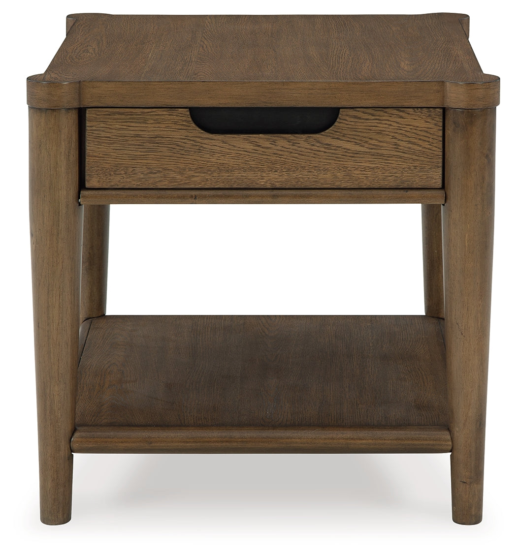 Roanhowe Brown End Table from Ashley - Luna Furniture