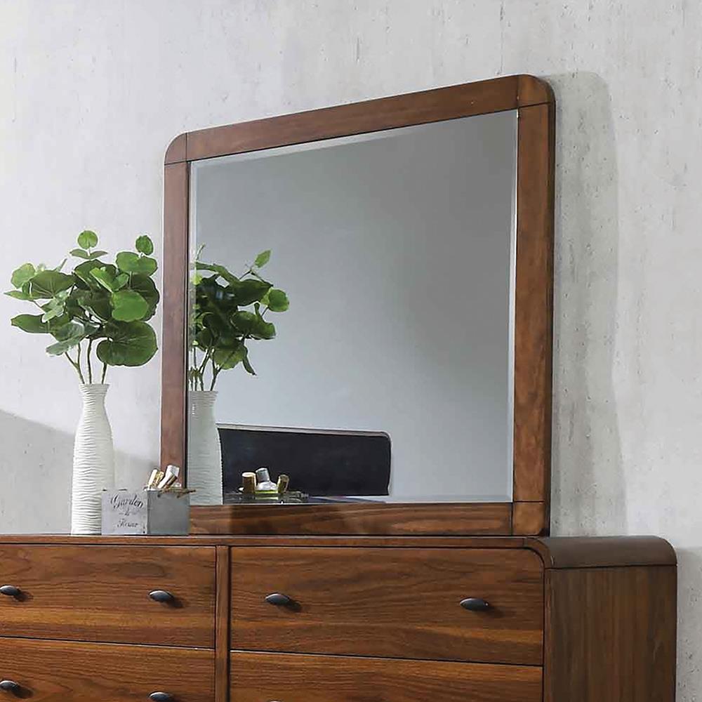 Robyn Dark Walnut Rectangular Mirror (Mirror Only) from Coaster - Luna Furniture