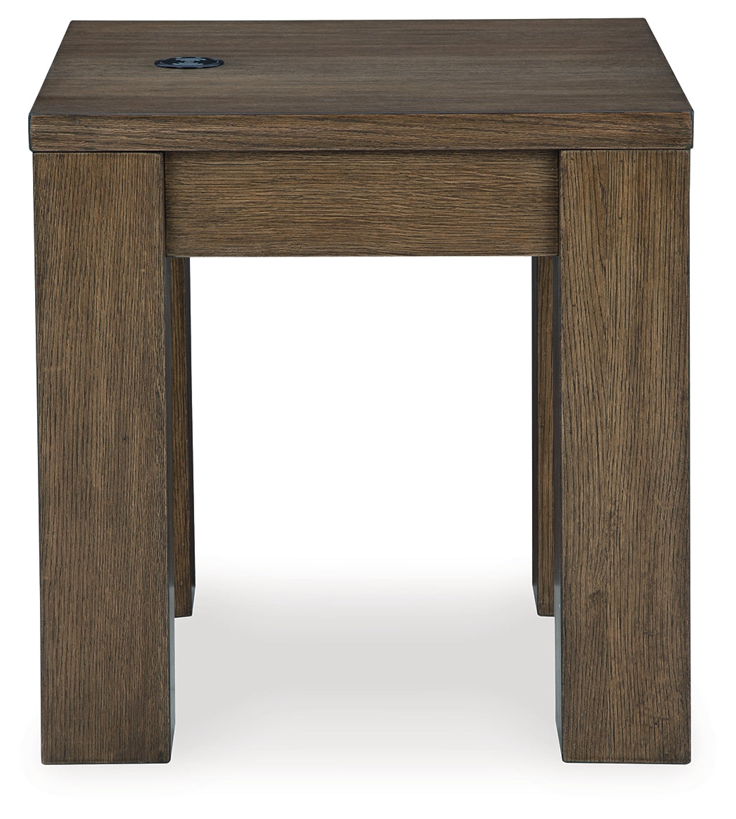 Rosswain Warm Brown End Table from Ashley - Luna Furniture