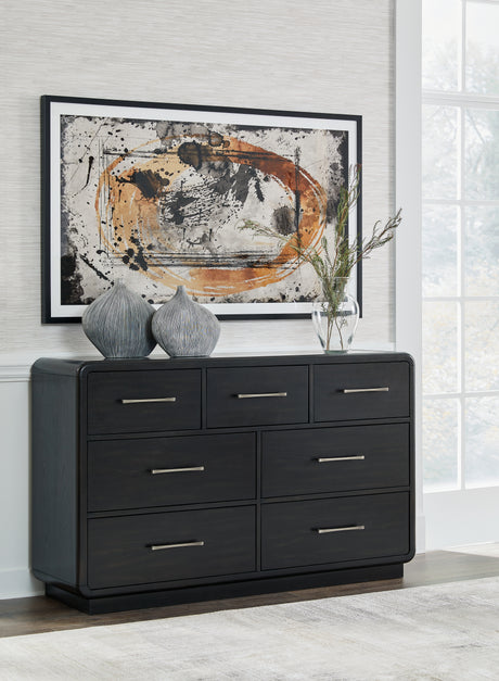 Rowanbeck Black Dresser - B821-31 - Luna Furniture