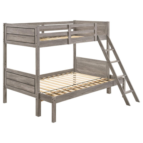 Ryder Twin over Full Bunk Bed Weathered Taupe - 400819 - Luna Furniture