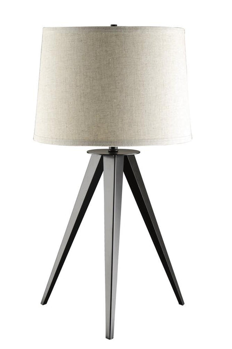 Sabat Tripod Base Table Lamp Black and Light Grey - 901644 - Luna Furniture