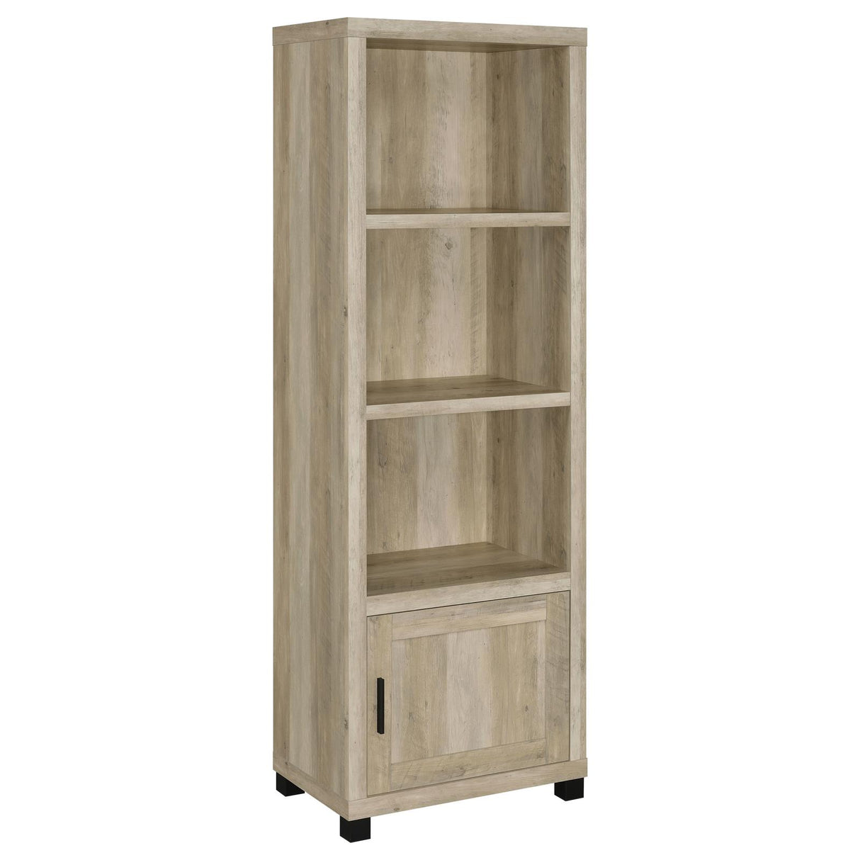 Sachin Antique Pine 3-Shelf Media Tower With Storage Cabinet from Coaster - Luna Furniture