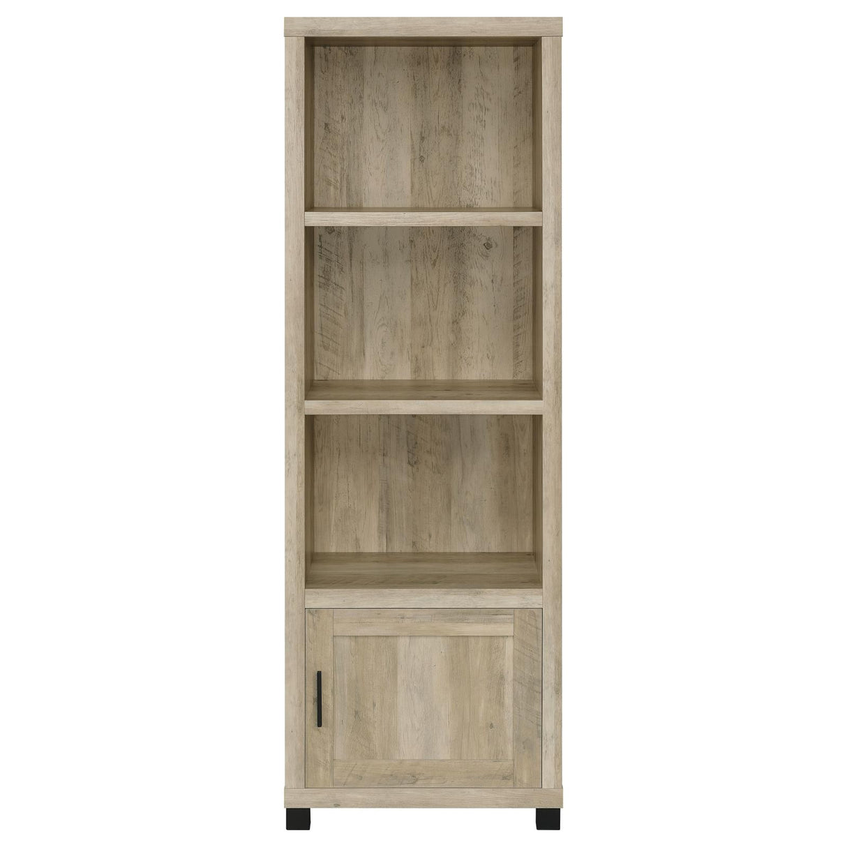 Sachin Antique Pine 3-Shelf Media Tower With Storage Cabinet from Coaster - Luna Furniture