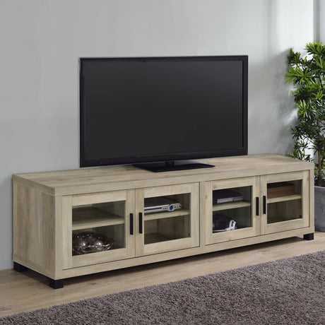 Sachin Rectangular TV Console with Glass Doors - 736283 - Luna Furniture
