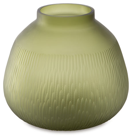 Scottyard Olive Green Vase - A2900007 - Luna Furniture