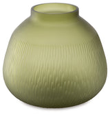 Scottyard Olive Green Vase - A2900007 - Luna Furniture