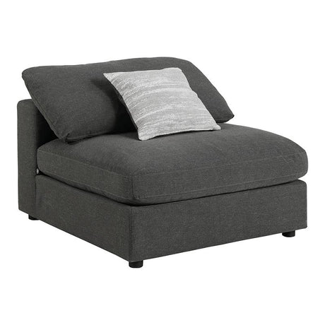 Serene 4-Piece Upholstered Modular Sectional Charcoal - 551324-SETB - Luna Furniture