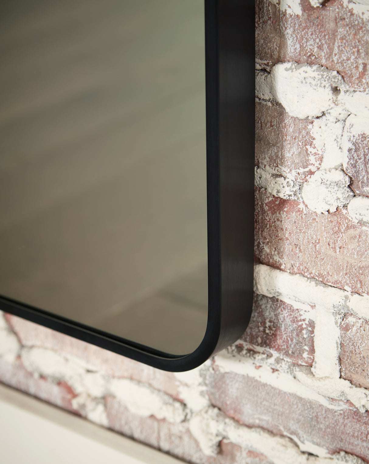 Sethall Black Floor Mirror from Ashley - Luna Furniture