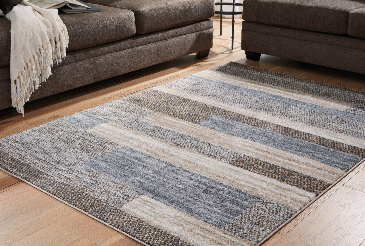 Sethburn Cream/Brown/Gray Large Rug from Ashley - Luna Furniture