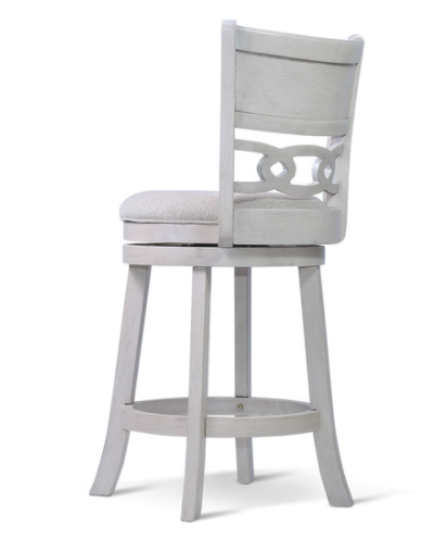 Savor White Swivel Counter Chair, Set of 2 from Homelegance - Luna Furniture