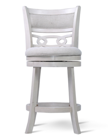 Savor White Swivel Counter Chair, Set of 2 from Homelegance - Luna Furniture