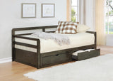 Sorrento 2-drawer Twin Daybed with Extension Trundle Grey - 305706 - Luna Furniture