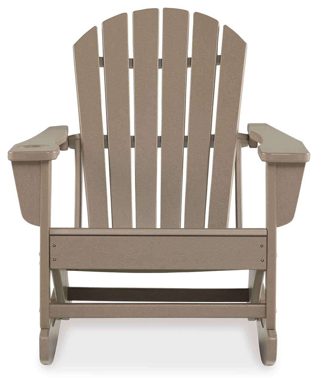 Sundown Treasure Driftwood Outdoor Rocking Chair from Ashley - Luna Furniture
