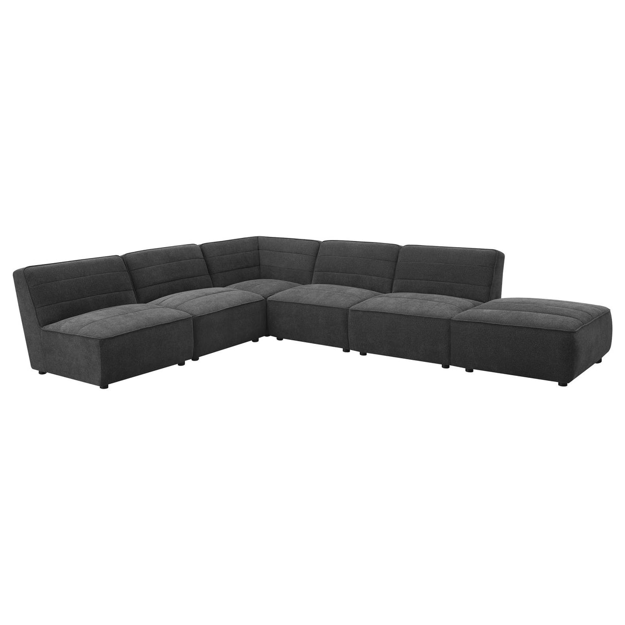 Sunny Upholstered Corner Dark Charcoal from Coaster - Luna Furniture