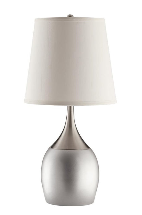 Tenya Empire Shade Table Lamps Silver and Chrome (Set of 2) - 901471 - Luna Furniture
