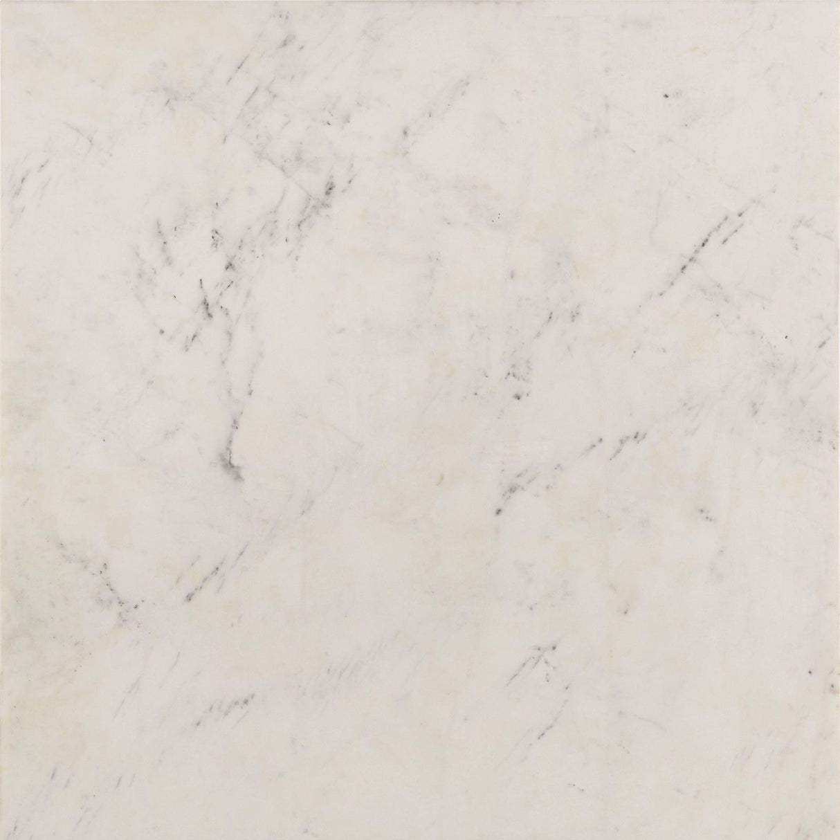 Tobin White and Black Square Marble Top End Table from Coaster - Luna Furniture