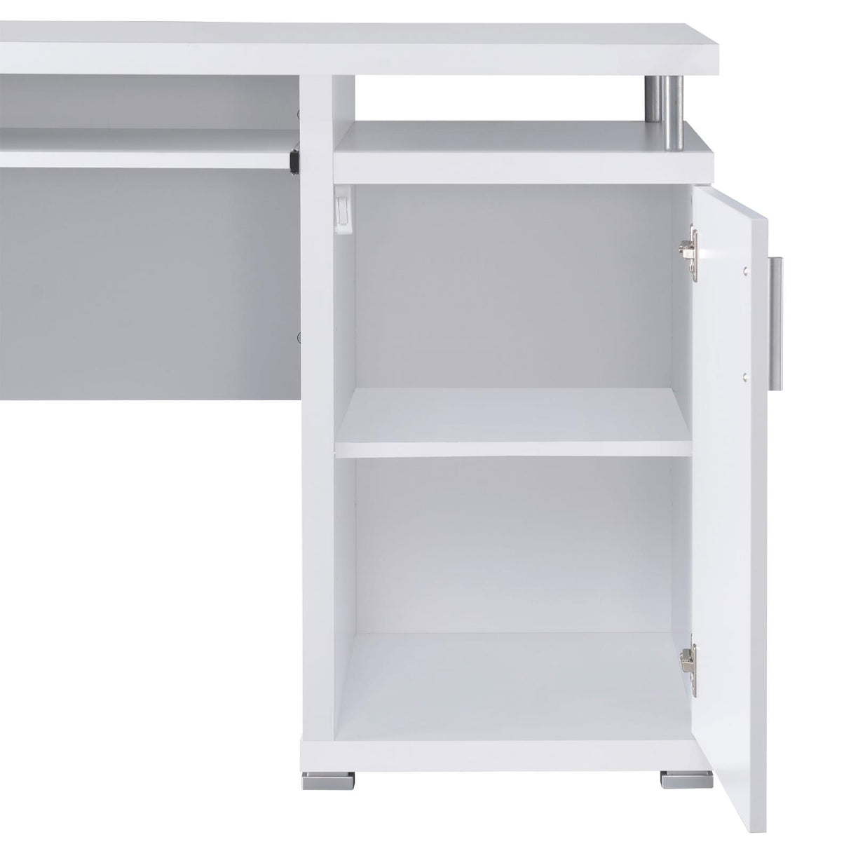 Tracy 2-drawer Computer Desk White - 800108 - Luna Furniture