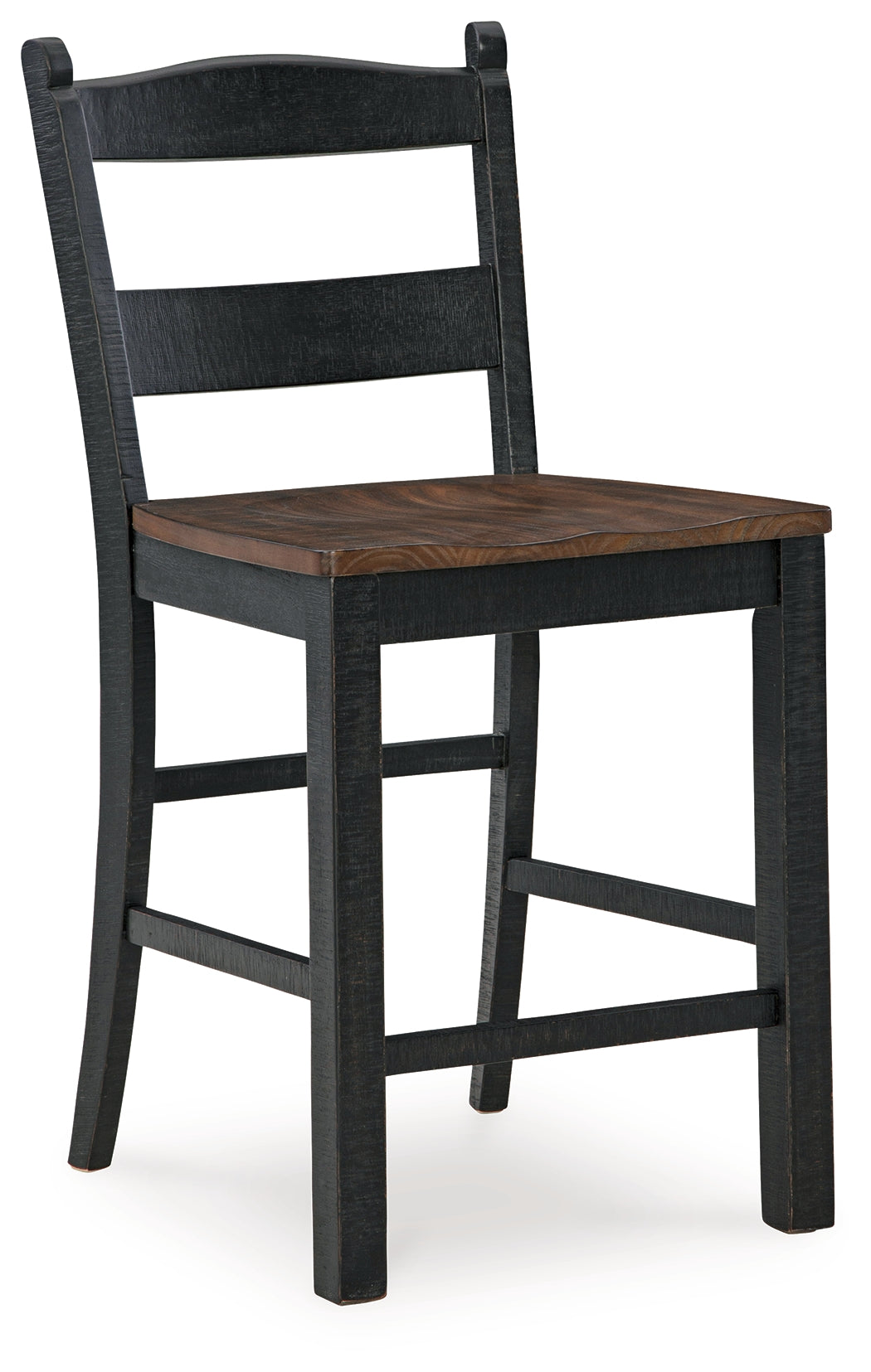 Valebeck Black/Brown Counter Height Barstool, Set of 2 from Ashley - Luna Furniture