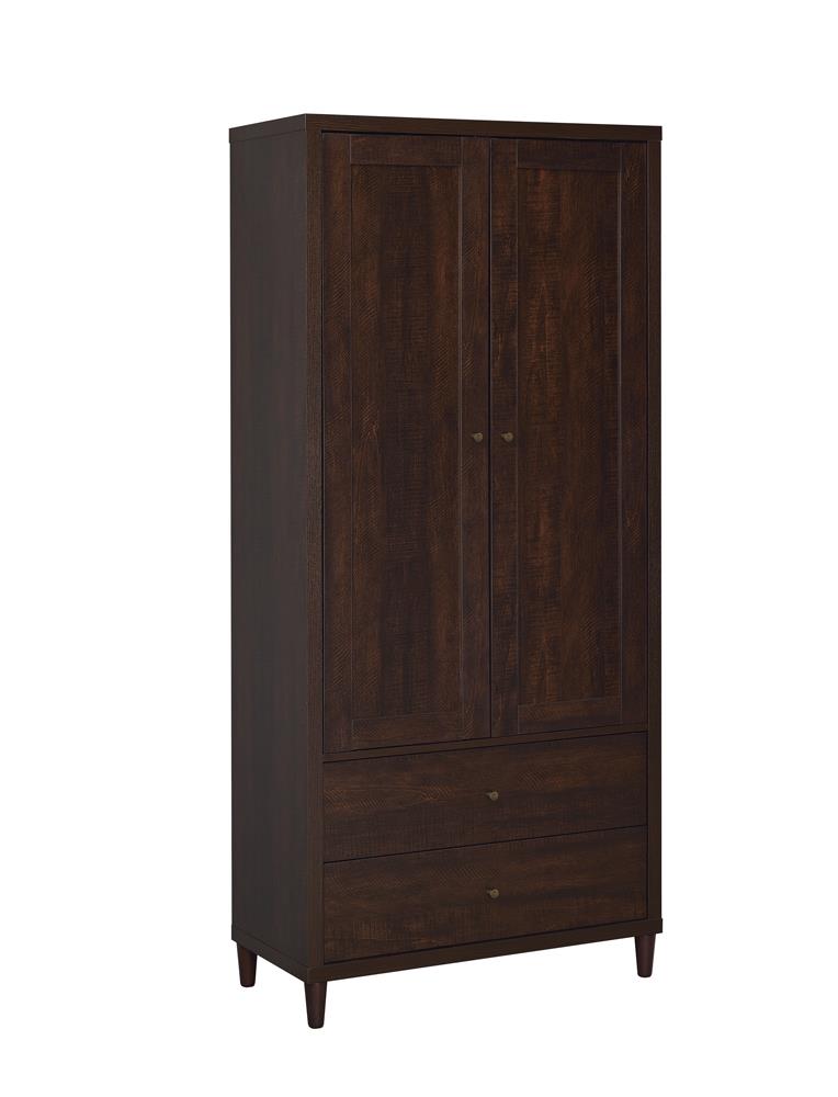 Wadeline Rustic Tobacco 2-Door Tall Accent Cabinet from Coaster - Luna Furniture