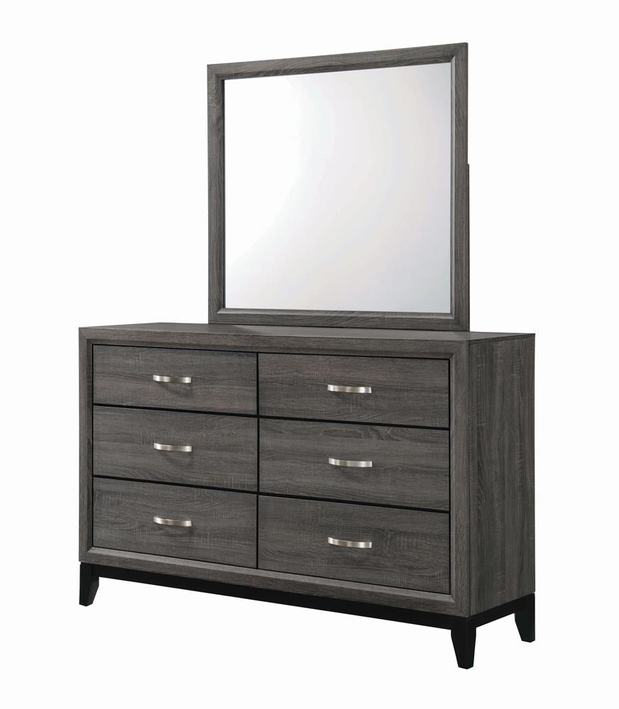 Watson Gray Oak Mirror (Mirror Only) from Coaster - Luna Furniture
