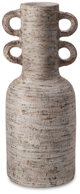 Wellbridge Distressed White Vase - A2000609 - Luna Furniture