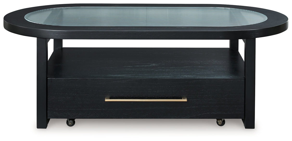 Winbardi Black Coffee Table - T786-0 - Luna Furniture