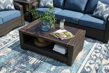 Windglow Brown Outdoor Coffee Table - P340-701 - Luna Furniture