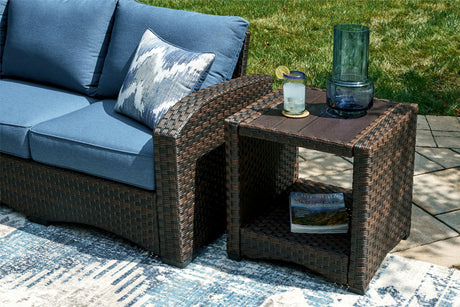 Windglow Brown Outdoor End Table - P340-702 - Luna Furniture