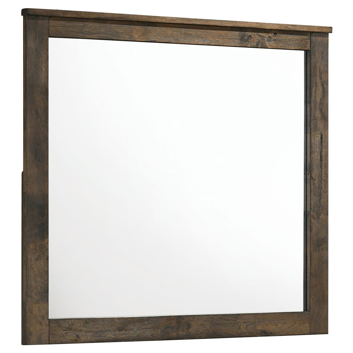 Woodmont Rustic Golden Brown Rectangle Mirror (Mirror Only) from Coaster - Luna Furniture
