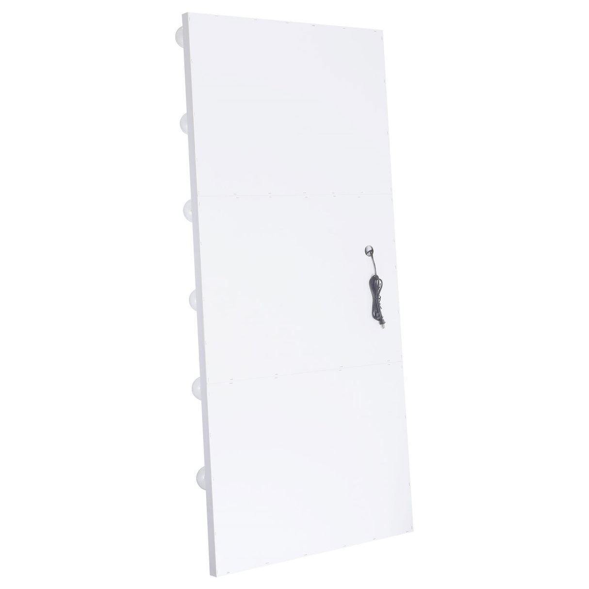 Zayan White High Gloss Full Length Floor Mirror With Lighting from Coaster - Luna Furniture