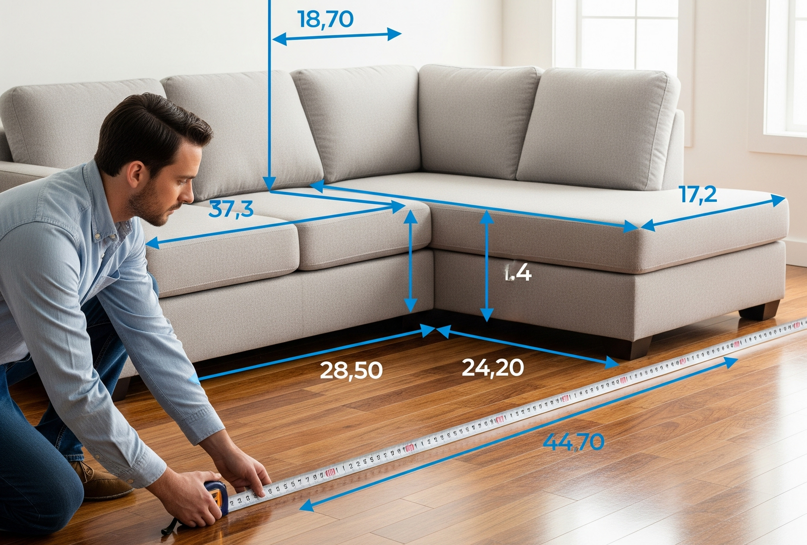How to Measure Your Living Room for the Perfect Sectional