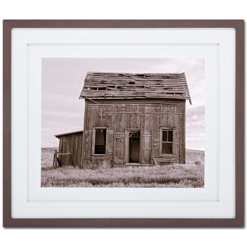Abandoned Two Story Farm House by Steven Bisig a Framed Photo Art Print Matted under Glass from Mercana - Luna Furniture