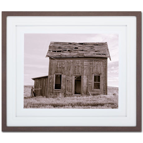 Abandoned Two Story Farm House by Steven Bisig a Framed Photo Art Print Matted under Glass from Mercana - Luna Furniture