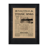 Titanic Sinks by Vintage Collection a Hand Embelished Textured Framed Art Photo Matted under Glass from Mercana - Luna Furniture