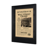 Wall Street Crash by Vintage Collection Hand Embelished Textured Framed Art Photo Matted under Glass from Mercana - Luna Furniture