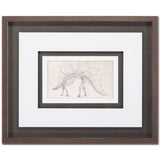Custom Dinosaur Study III (MC) by Harper, Ethan a Framed Art Print Matted under Glass from Mercana - Luna Furniture