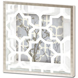 Silhouette & Pattern V (MC) Jennifer Goldberger Hand Embelished Framed Art Print Matted under Glass from Mercana - Luna Furniture
